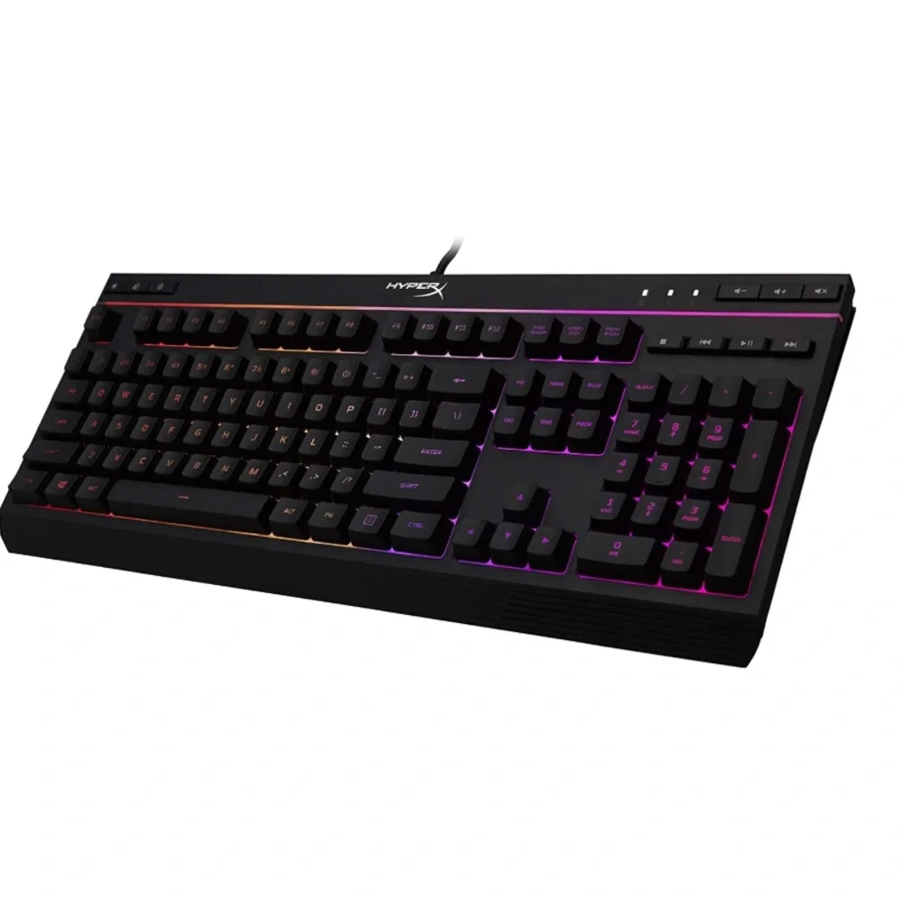 HyperX‎ Alloy Core RGB – Membrane Gaming Keyboard, Comfortable Quiet Silent Keys